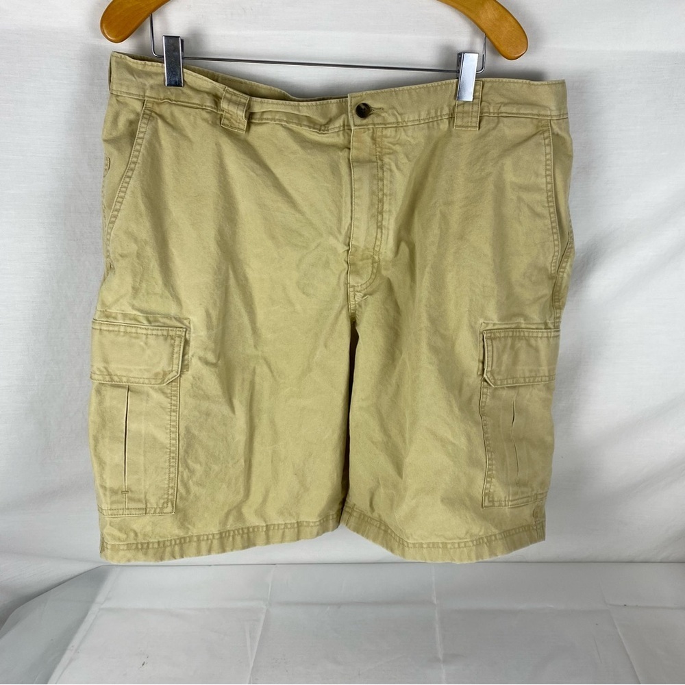 L.L.Bean Cargo Shorts Mens 40 Khaki Cotton Outdoor Utility Hiking Casual